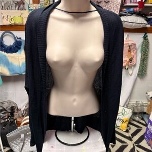 89th & Madison Navy Open-Front Cardigan